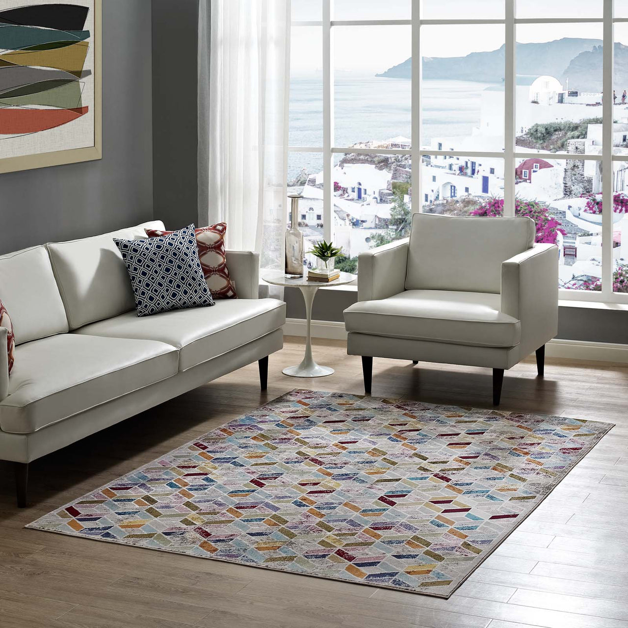 Varying Viewpoints 4x6 Area Rug, Multicolor