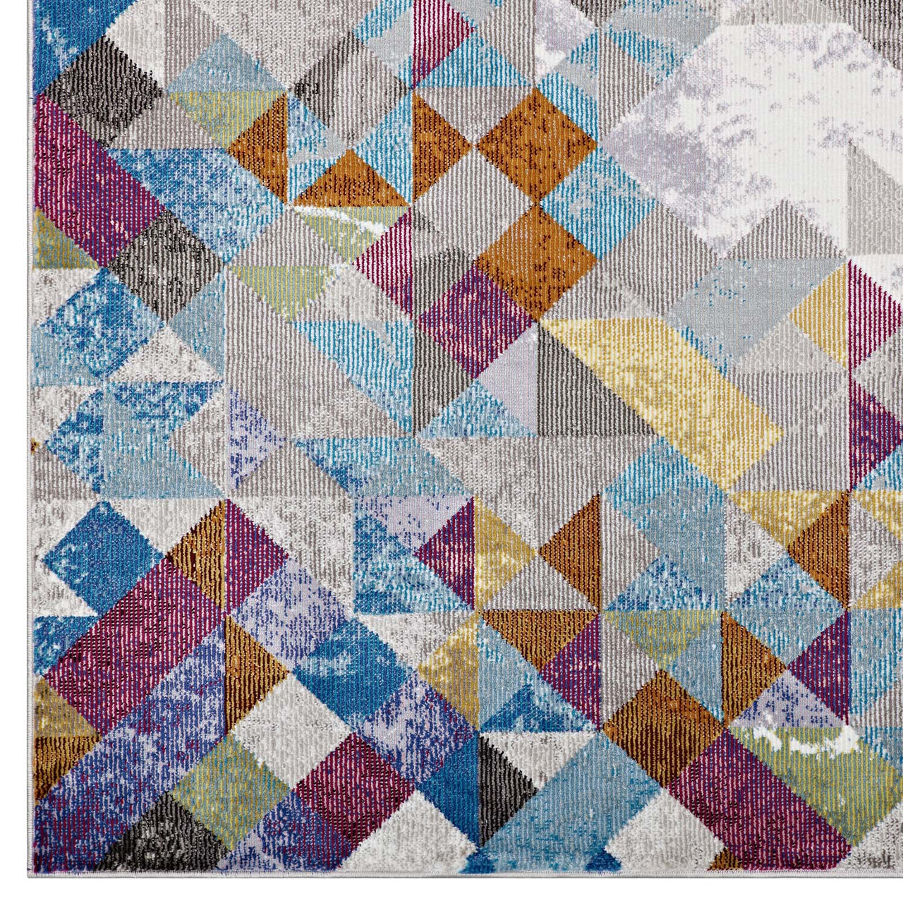 Temporal Glitch 4x6 Area Rug, Multicolor