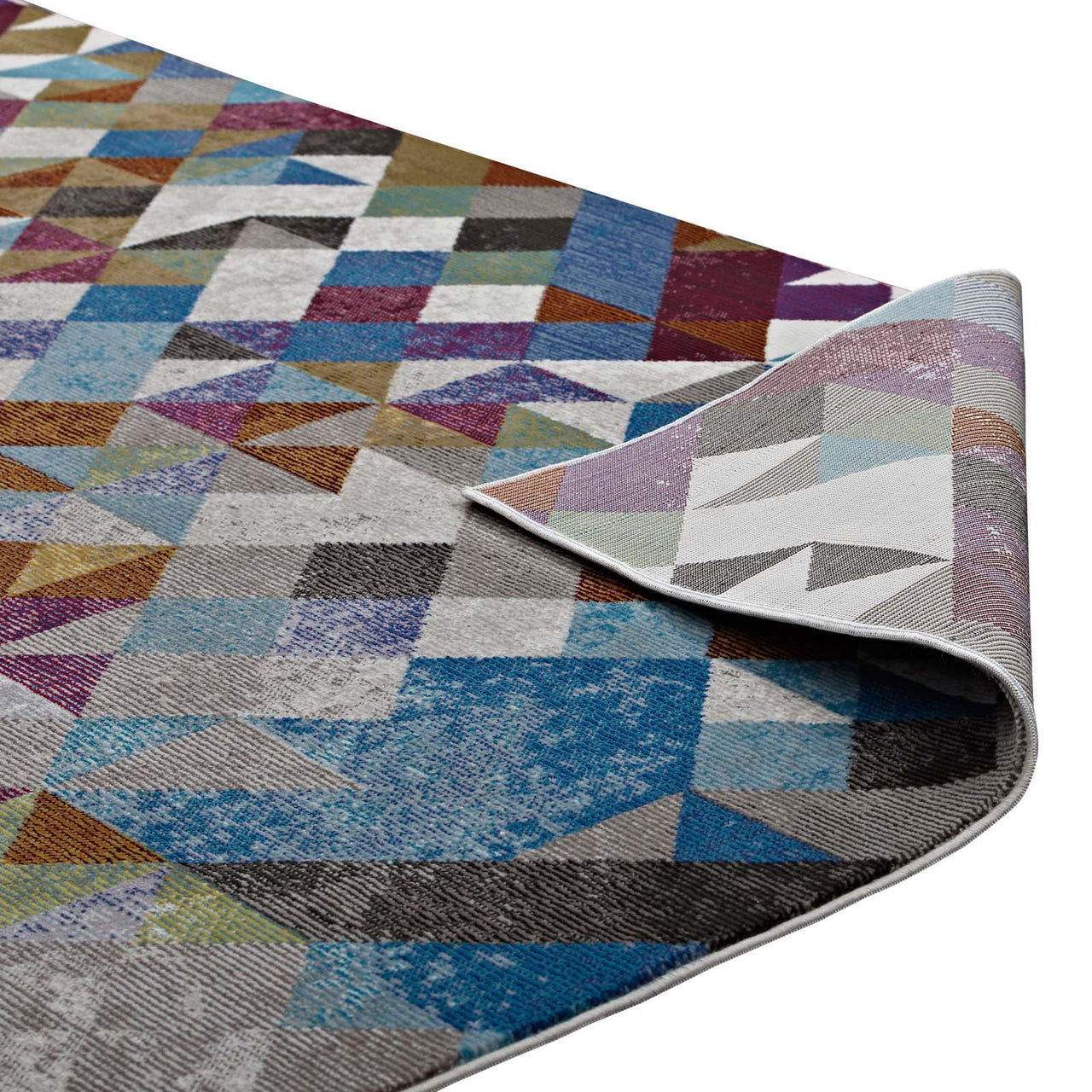 Temporal Glitch 4x6 Area Rug, Multicolor