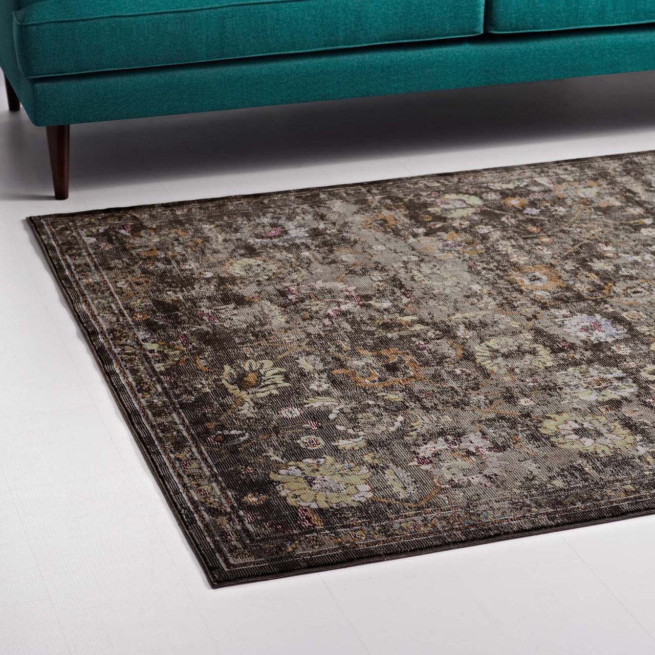 Archetype 4x6 Area Rug, Black, Yellow and Orange