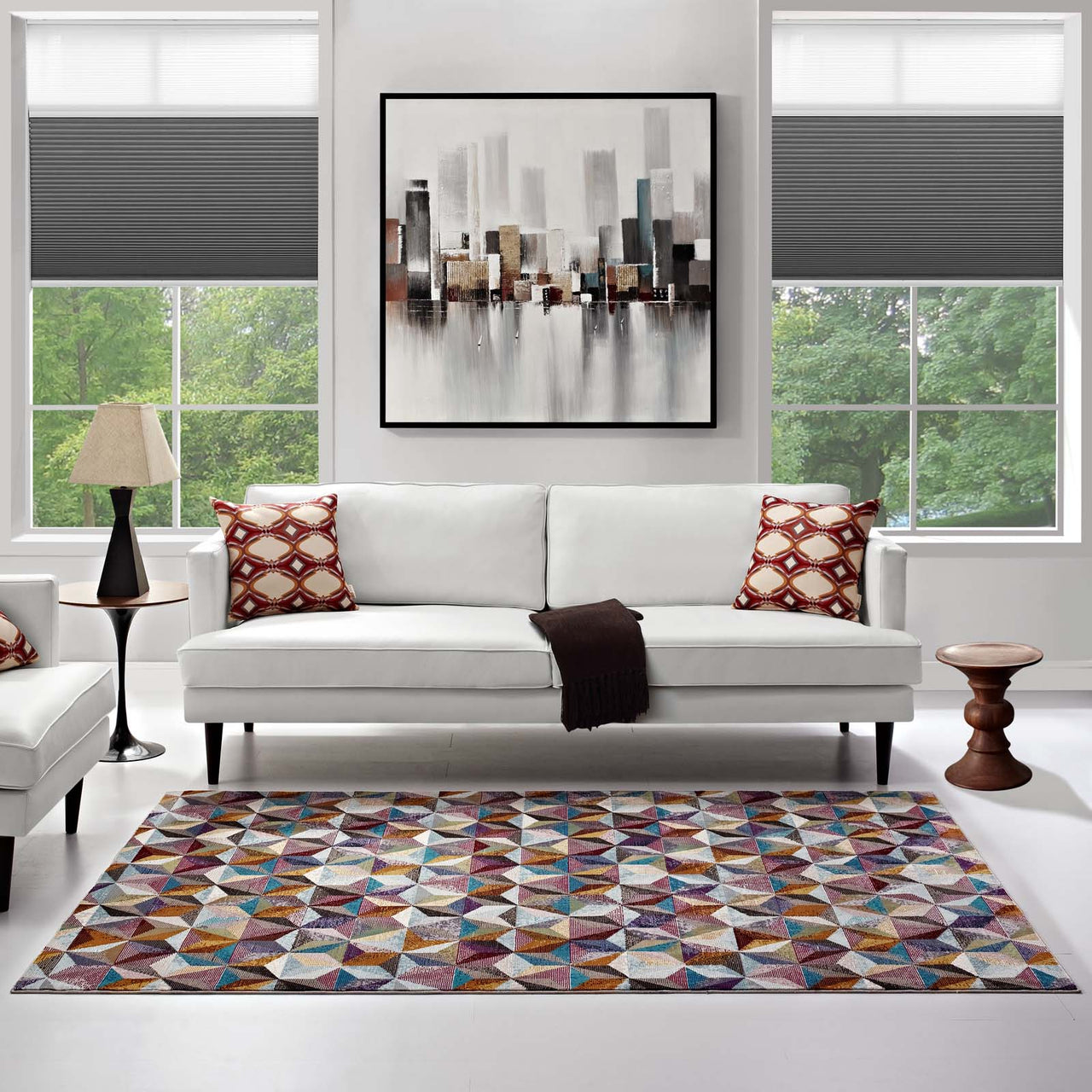 Star Prism 5x8 Area Rug, Multicolor