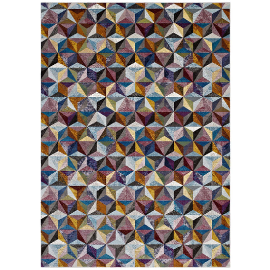 Star Prism 8x10 Area Rug, Multicolor