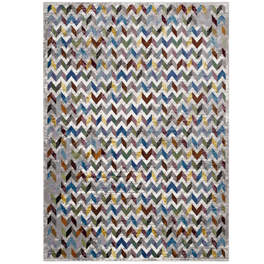 Zovente Wayward 5x8 Area Rug, Multicolor