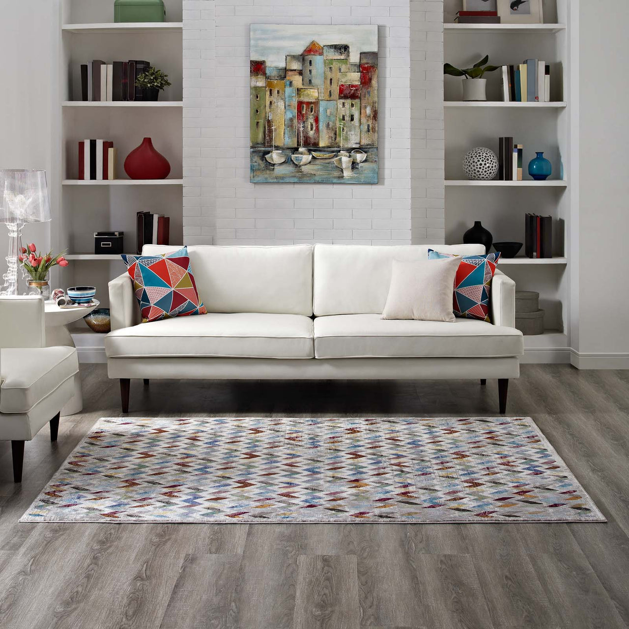 Zovente Wayward 5x8 Area Rug, Multicolor