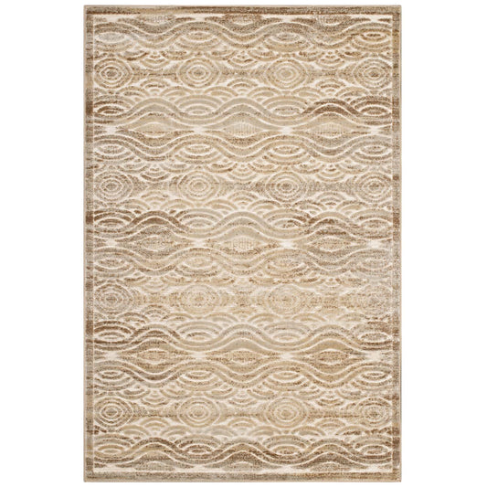 Desert Mirage 5x8 Area Rug, Tan & Cream