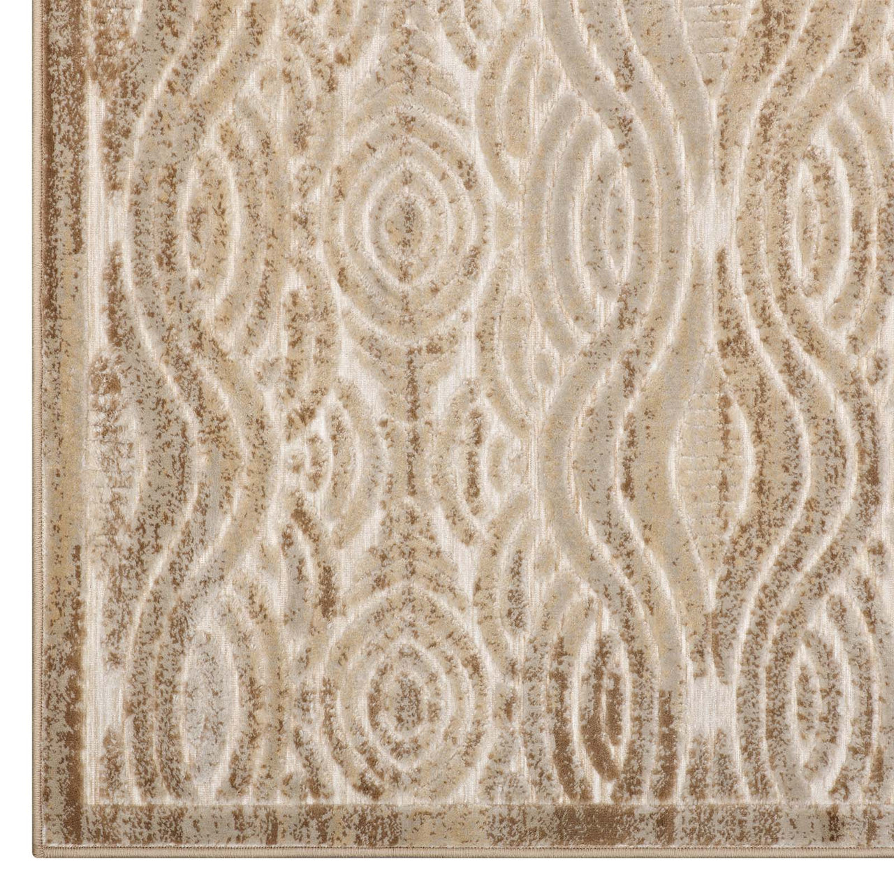 Desert Mirage 8x10 Area Rug, Tan & Cream
