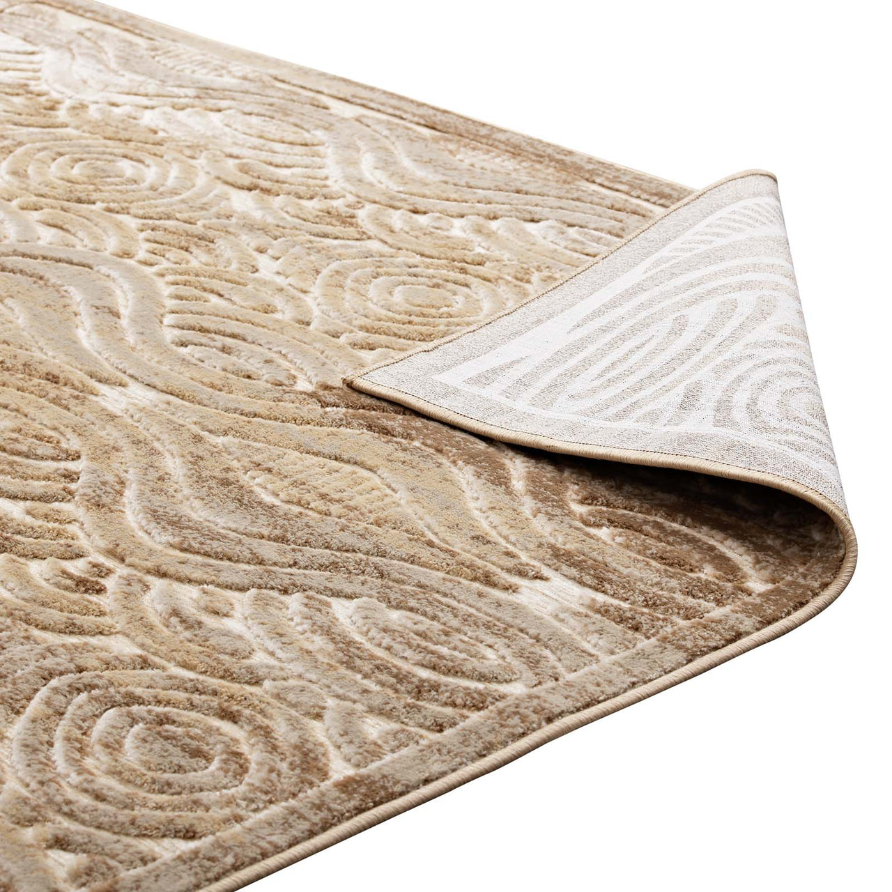 Desert Mirage 8x10 Area Rug, Tan & Cream