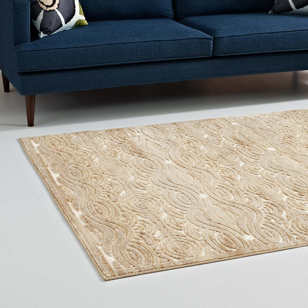 Desert Mirage 8x10 Area Rug, Tan & Cream