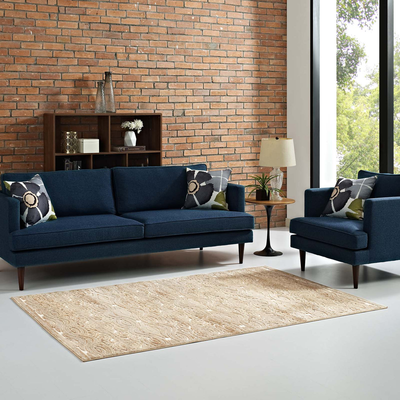 Desert Mirage 8x10 Area Rug, Tan & Cream