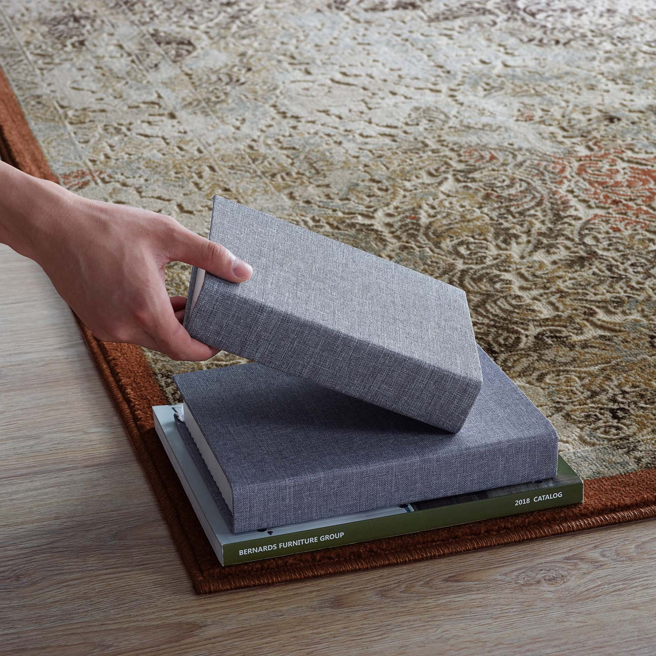 Sealed Vault 5x8 Area Rug, Tan & Brown
