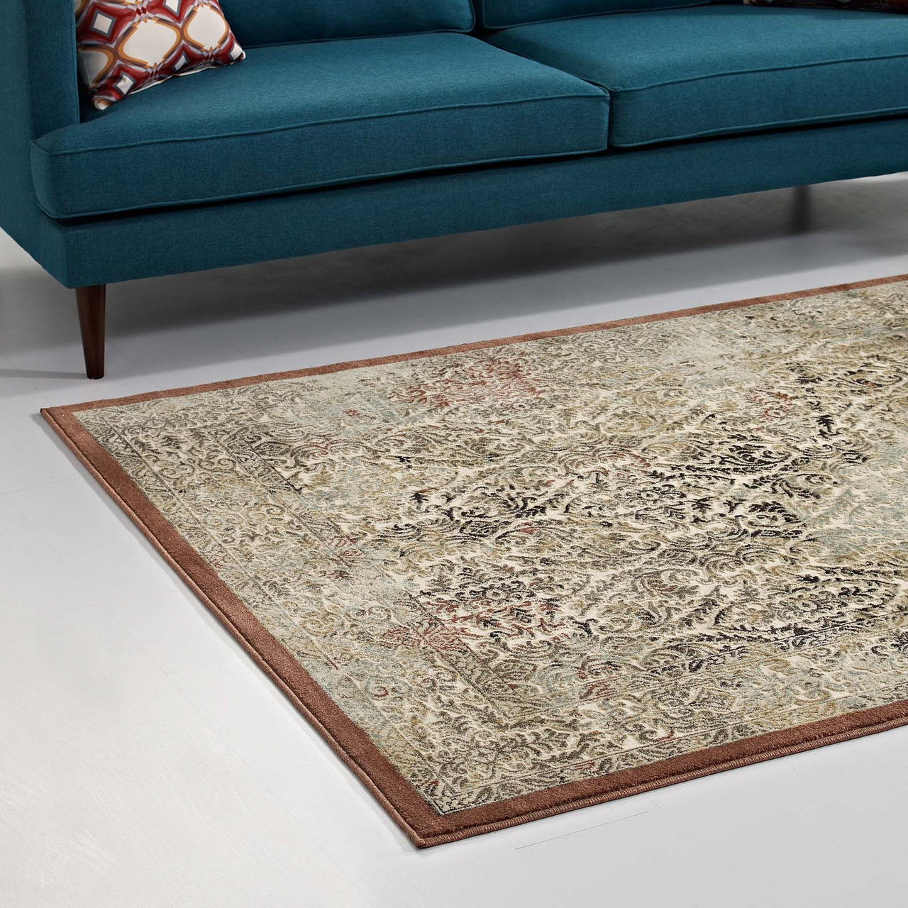 Sealed Vault 5x8 Area Rug, Tan & Brown