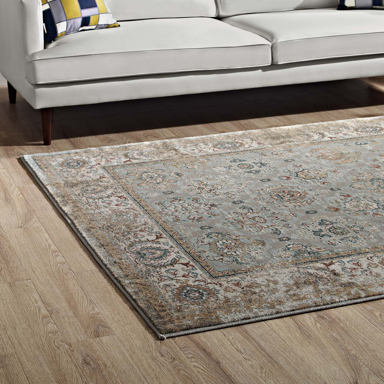 Ancient Battlefield 5x8 Area Rug, Multicolor