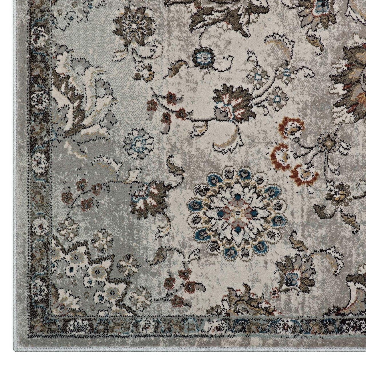 Starlight Ceremony 5x8 Area Rug, Silver & Brown
