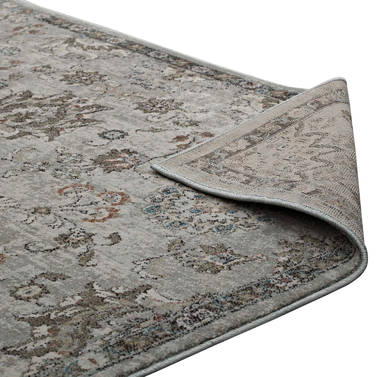 Starlight Ceremony 5x8 Area Rug, Silver & Brown
