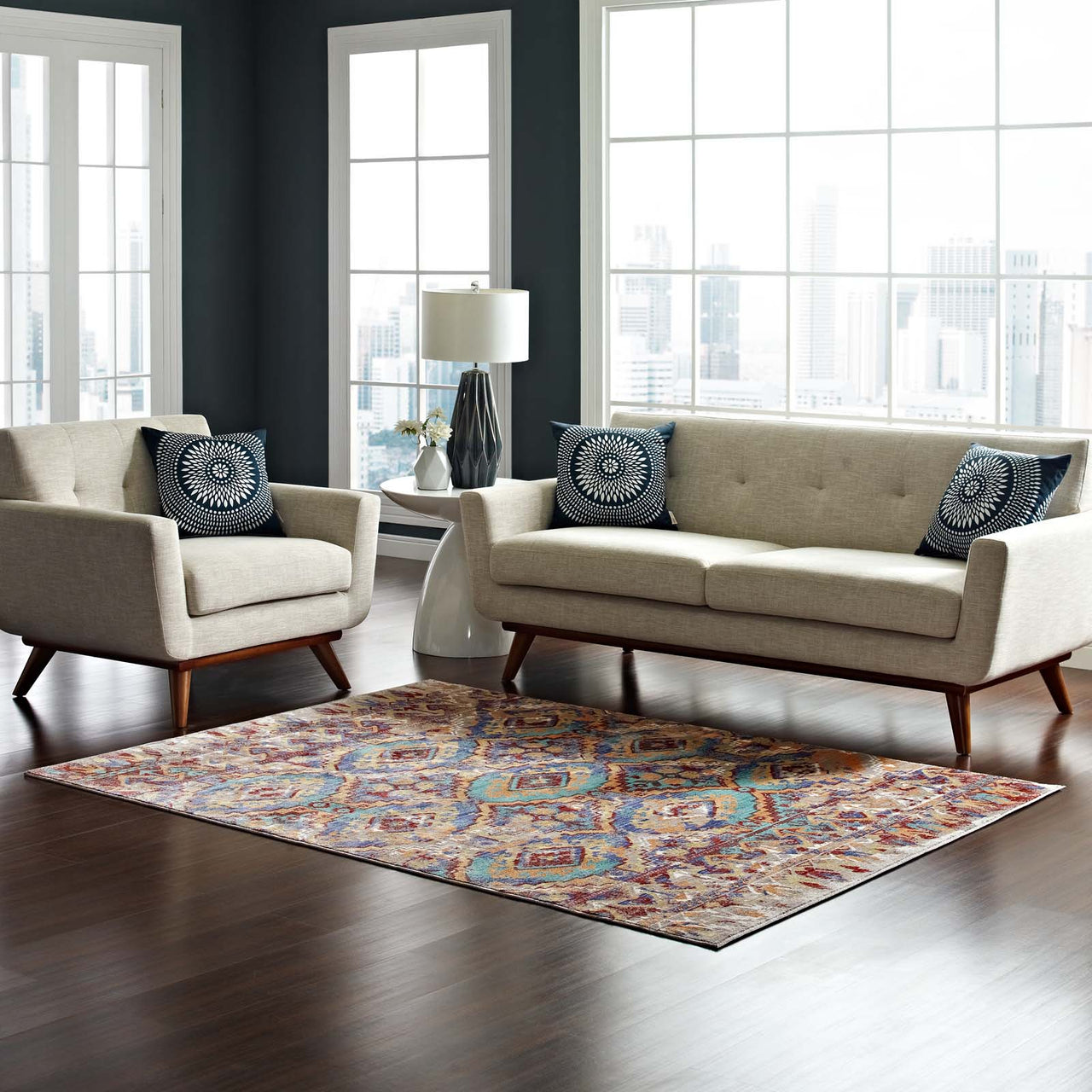 Zantira Arrowhead 5x8 Area Rug, Multicolor