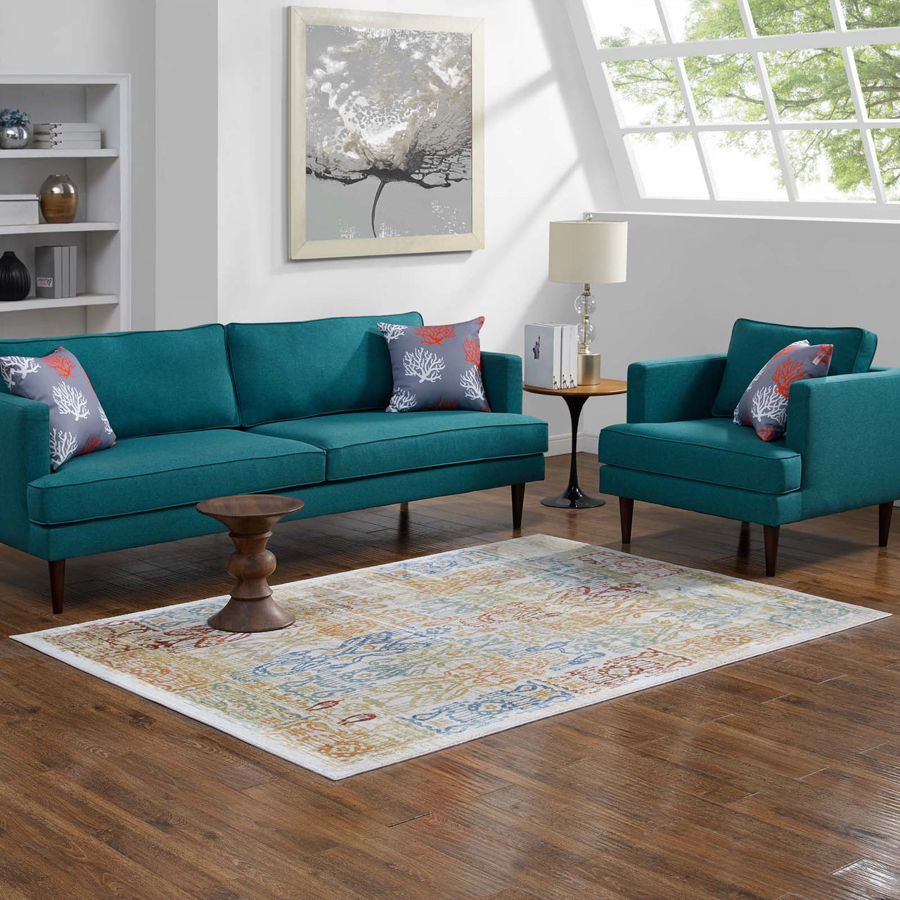 Ancient Ancestors 8x10 Area Rug, Multicolor