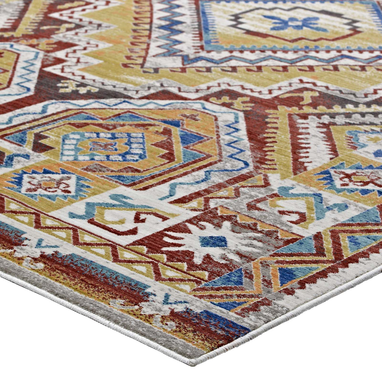 Zocalo Pyramid 5x8 Area Rug, Multicolor