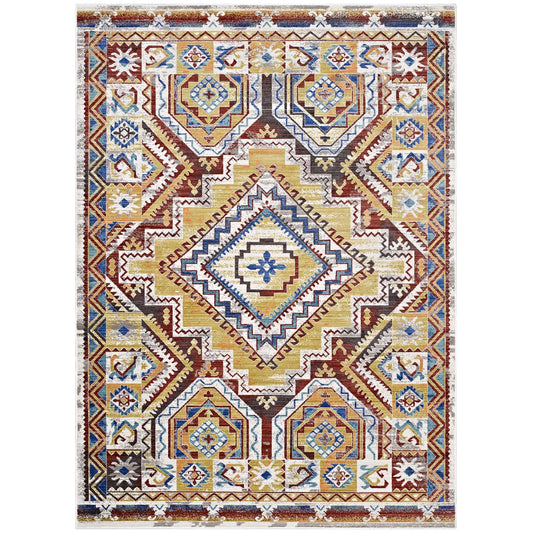 Zocalo Pyramid 8x10 Area Rug, Multicolor