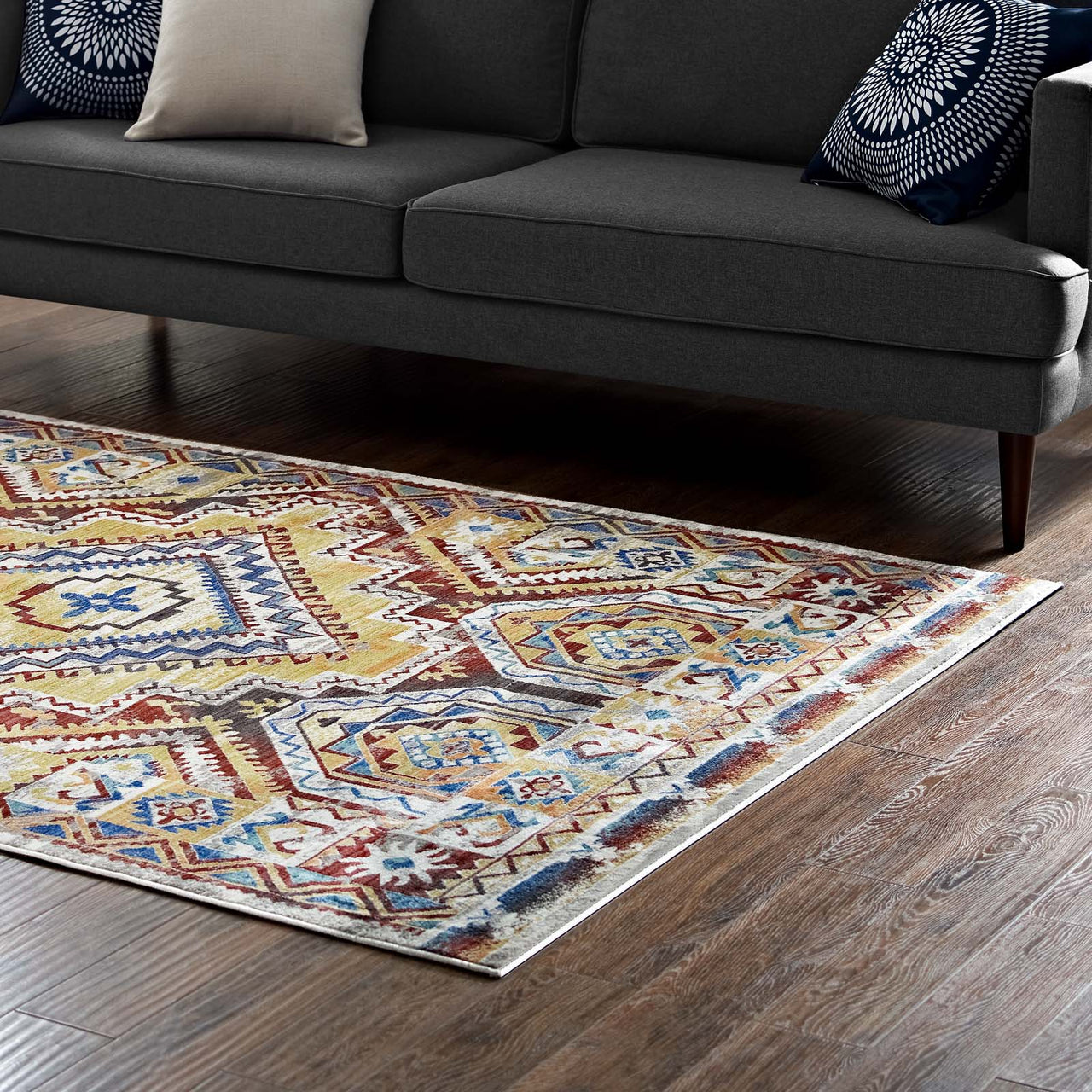 Zocalo Pyramid 8x10 Area Rug, Multicolor
