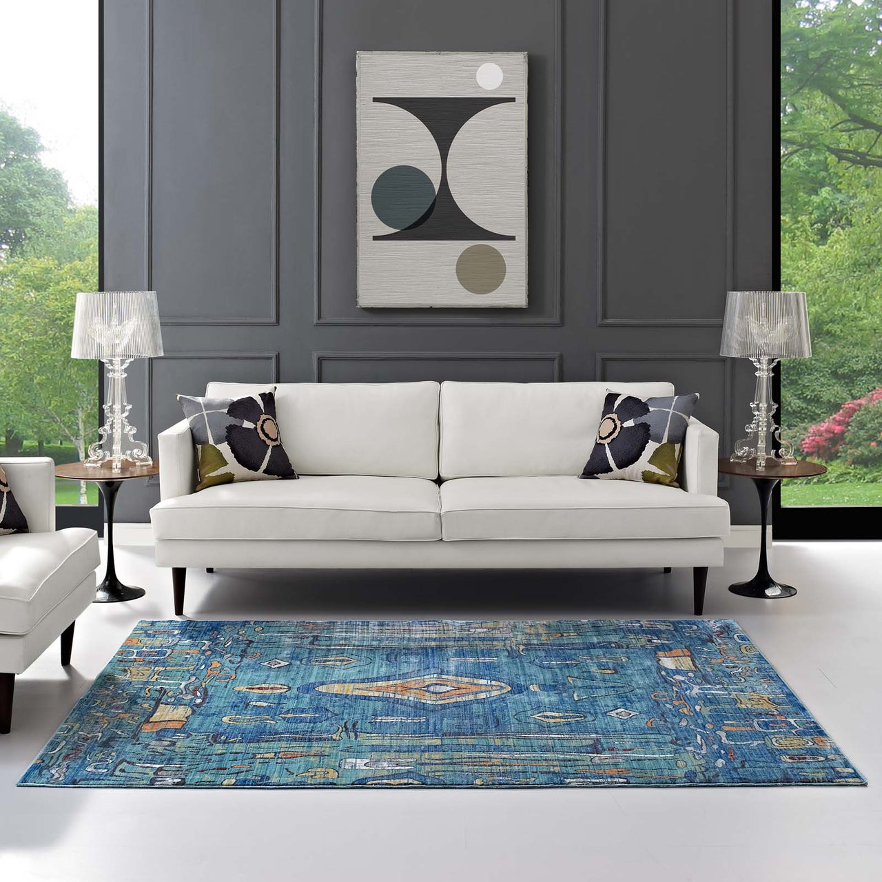Open Mind 4x6 Area Rug, Multicolor