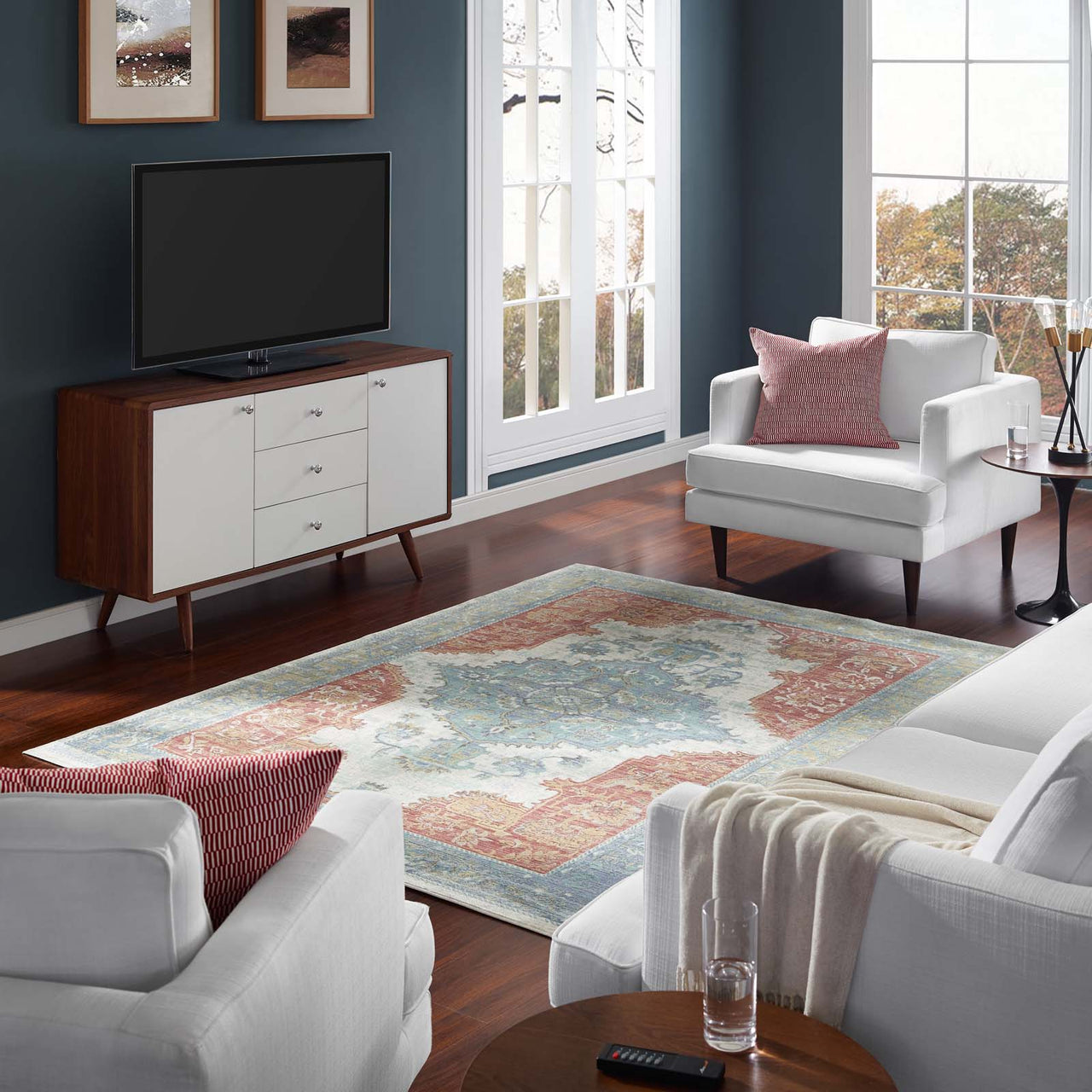 Ancient Visions 5x8 Area Rug, Multicolor