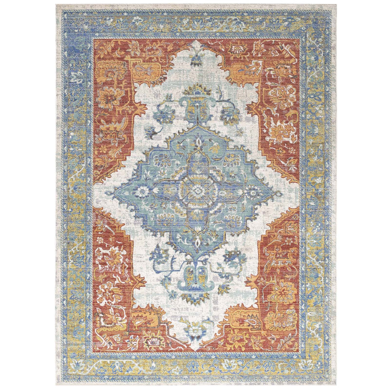 Ancient Visions 8x10 Area Rug, Multicolor