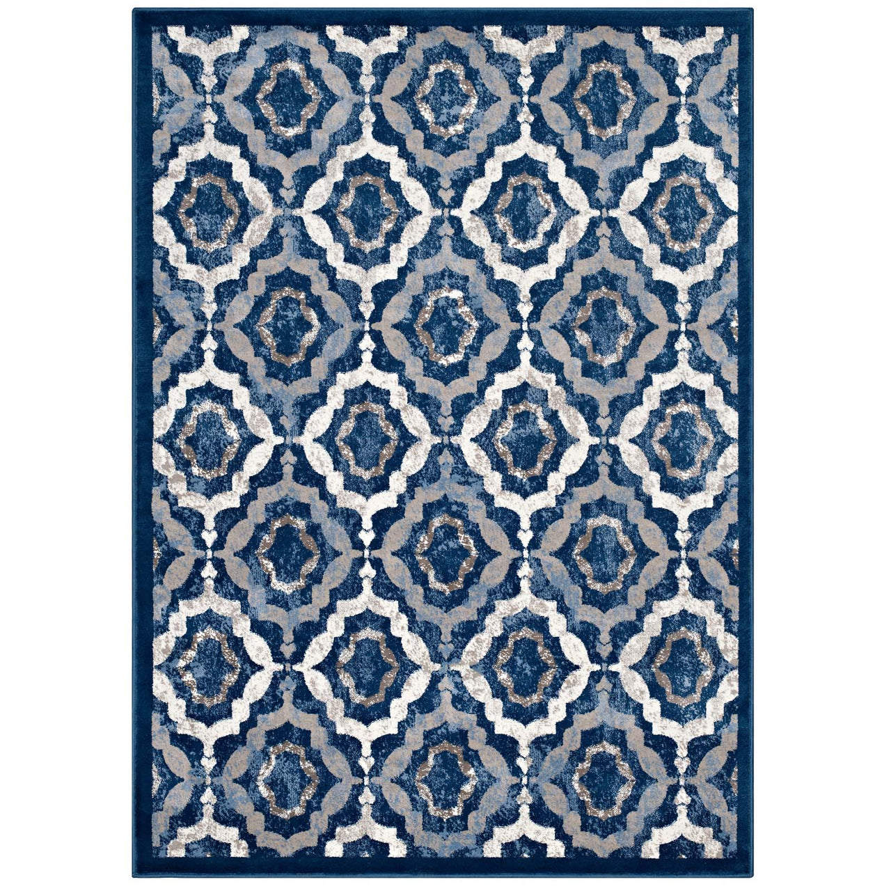 Vision 5x8 Area Rug, Beige & Navy