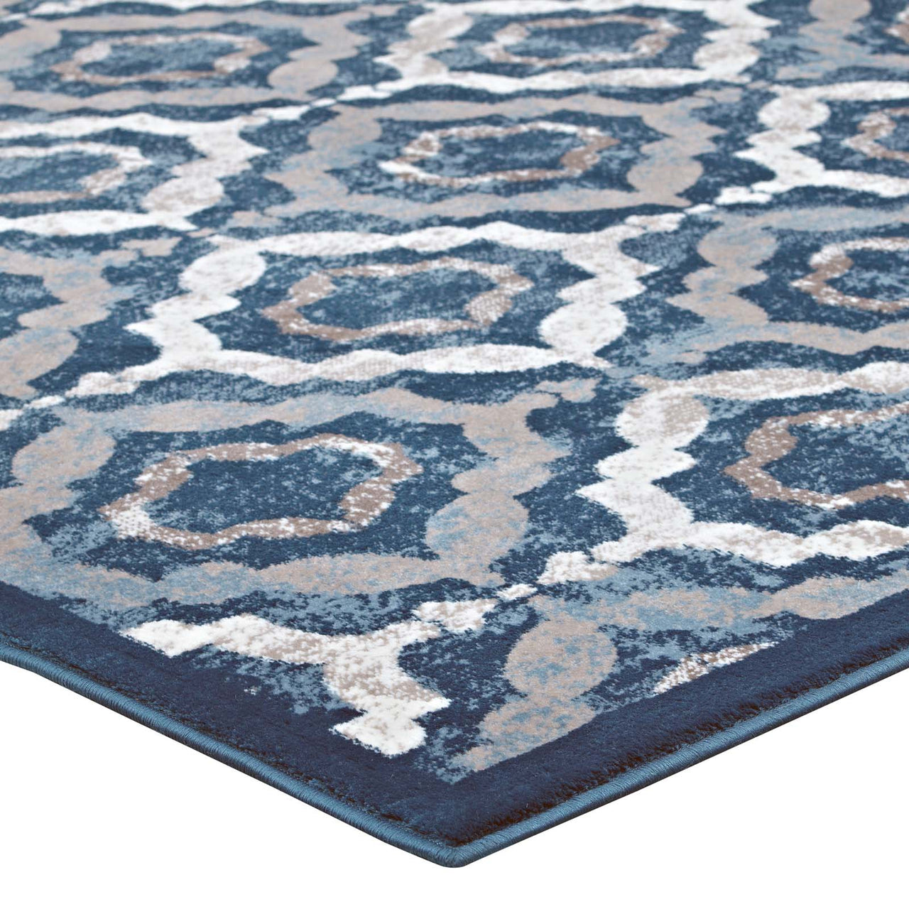 Vision 5x8 Area Rug, Beige & Navy