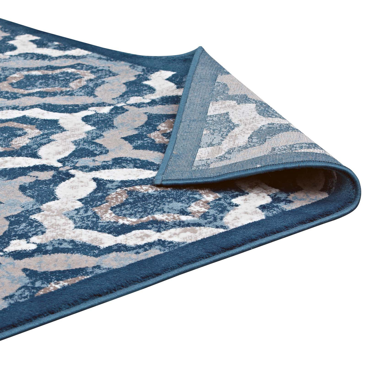 Vision 5x8 Area Rug, Beige & Navy