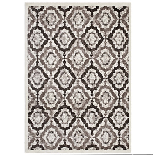 Vision 8x10 Area Rug, Brown & Navy