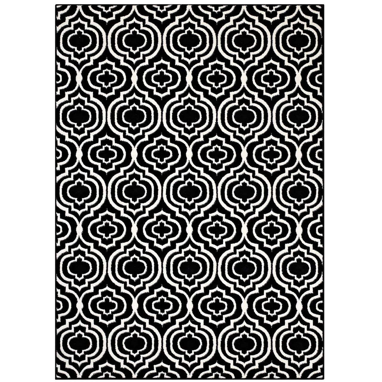 Focal Point 5x8 Area Rug, Black & White