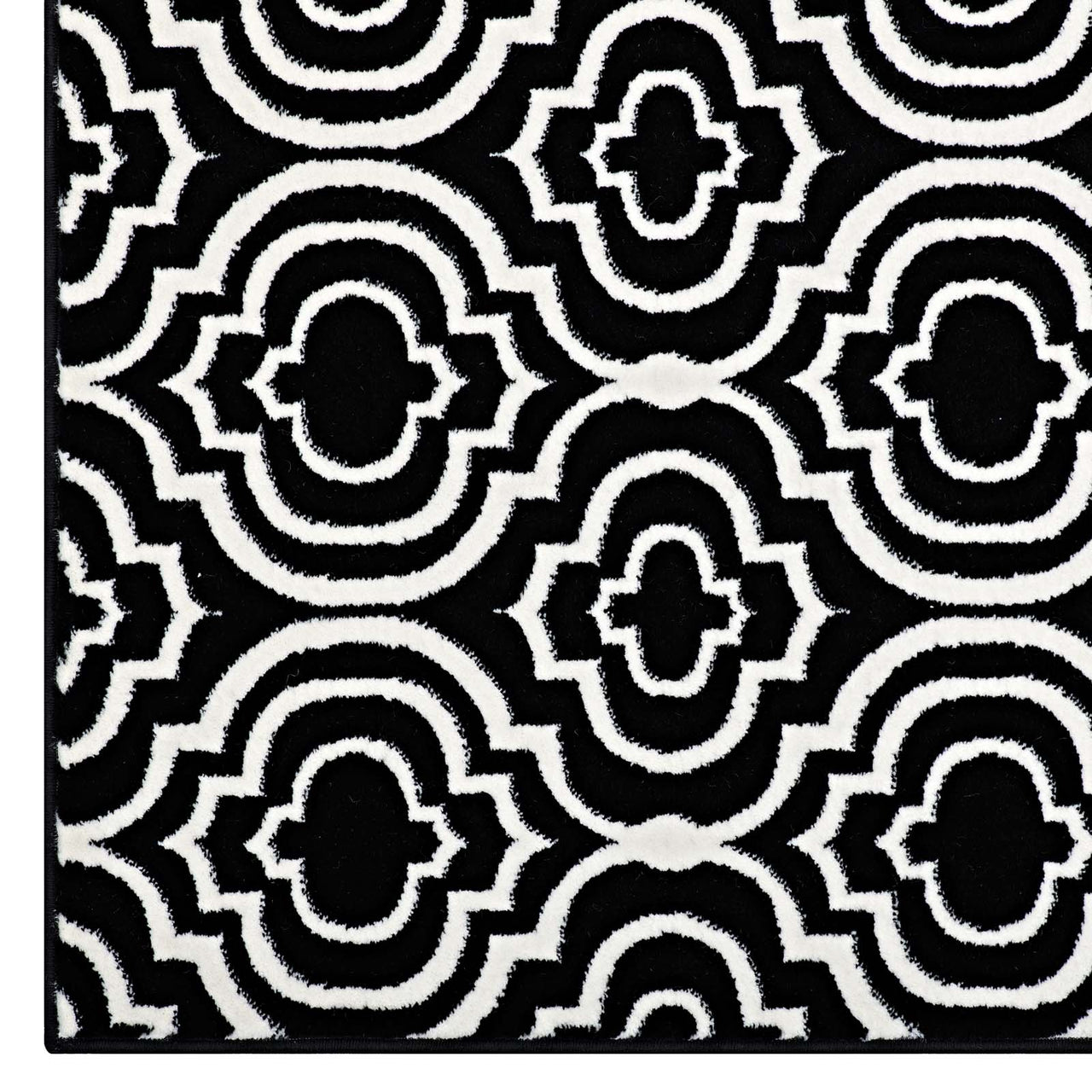 Focal Point 5x8 Area Rug, Black & White