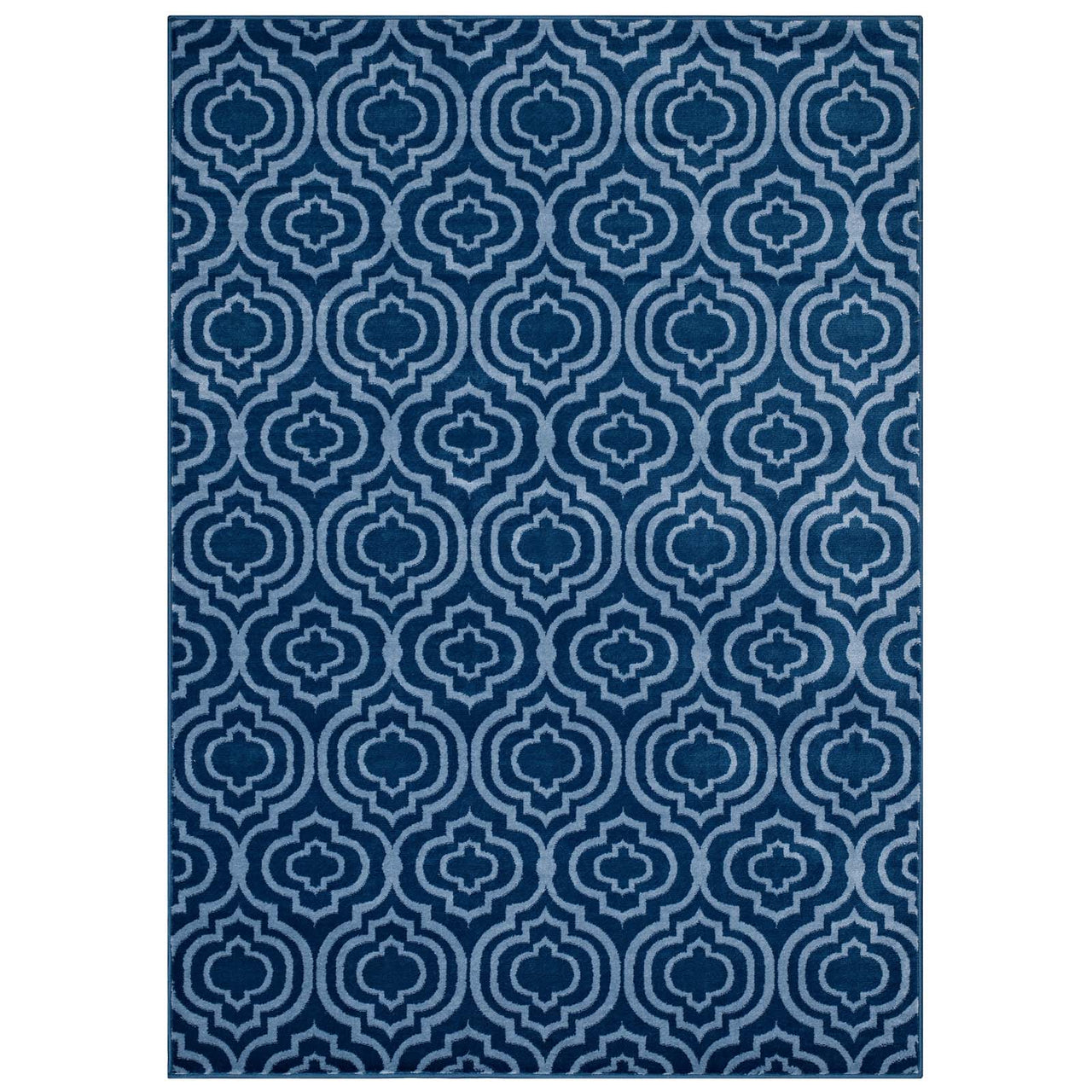 Focal Point 5x8 Area Rug, Navy & Light Blue