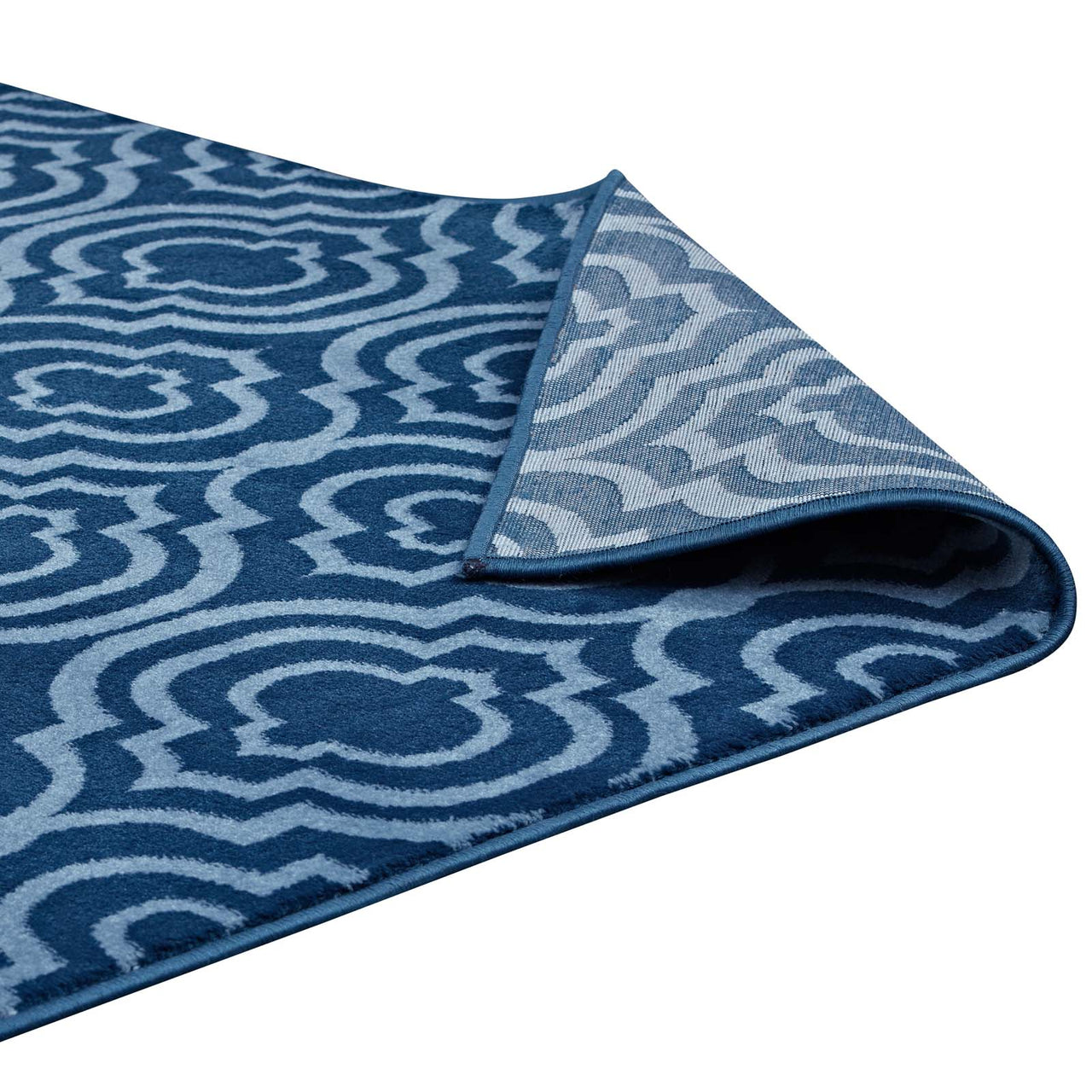 Focal Point 5x8 Area Rug, Navy & Light Blue