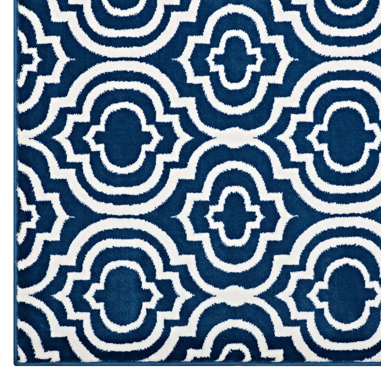 Focal Point 5x8 Area Rug, Navy & Ivory