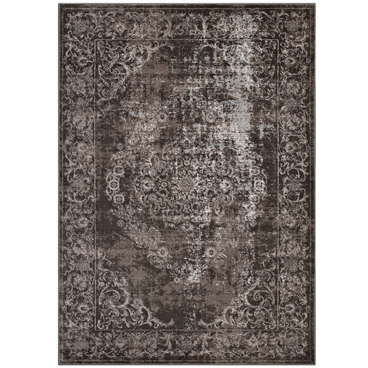 Vintari Blooms 5x8 Area Rug, Brown