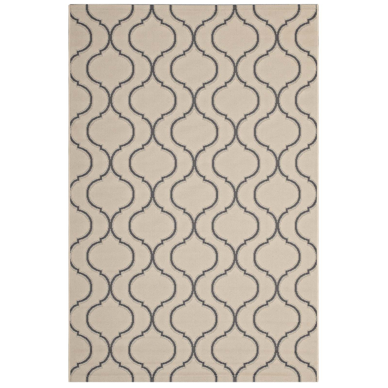 Vibrate Indoor | Outdoor 8x10 Area Rug, Beige & Gray