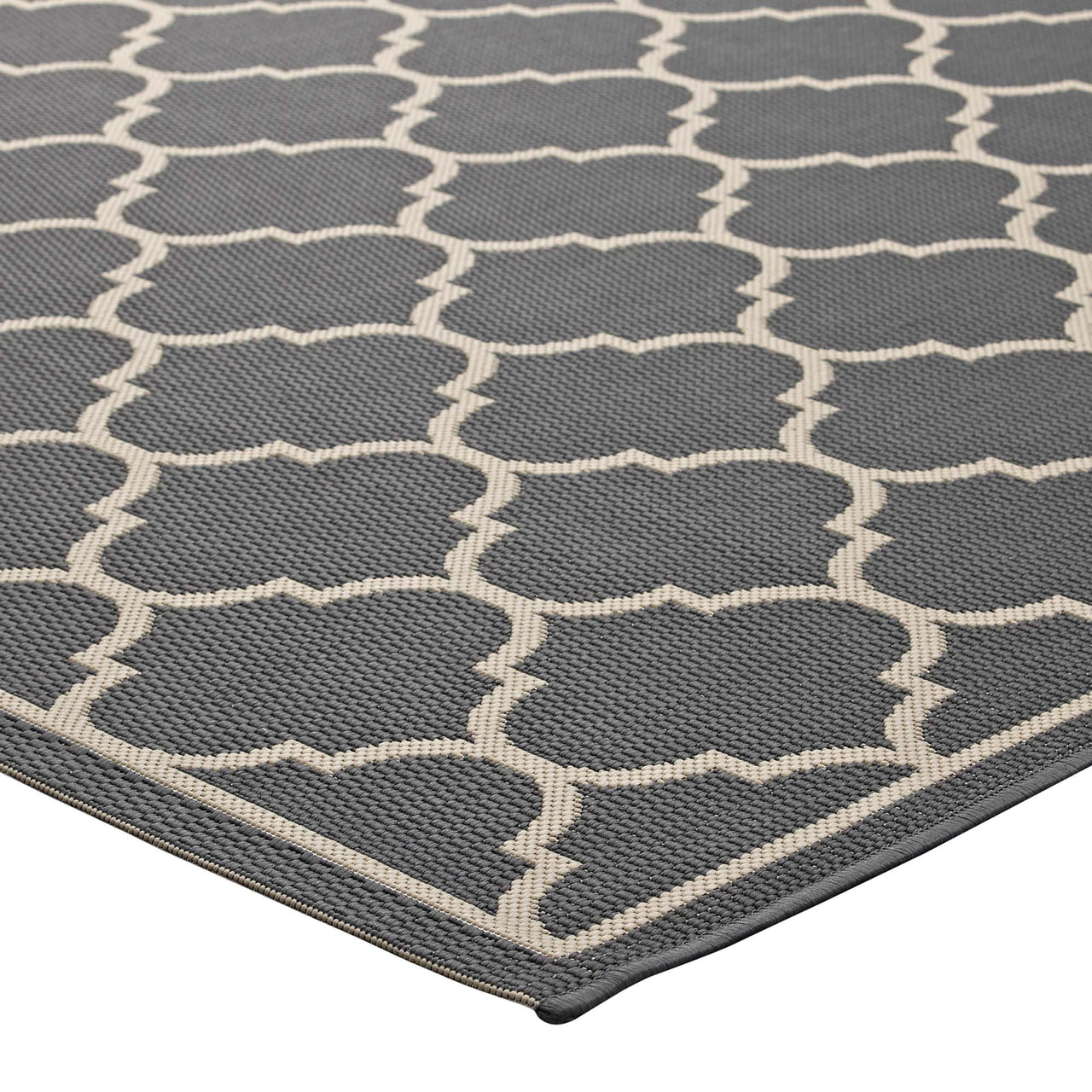 Zahara Scale Indoor | Outdoor 9x12 Area Rug, Gray & Beige