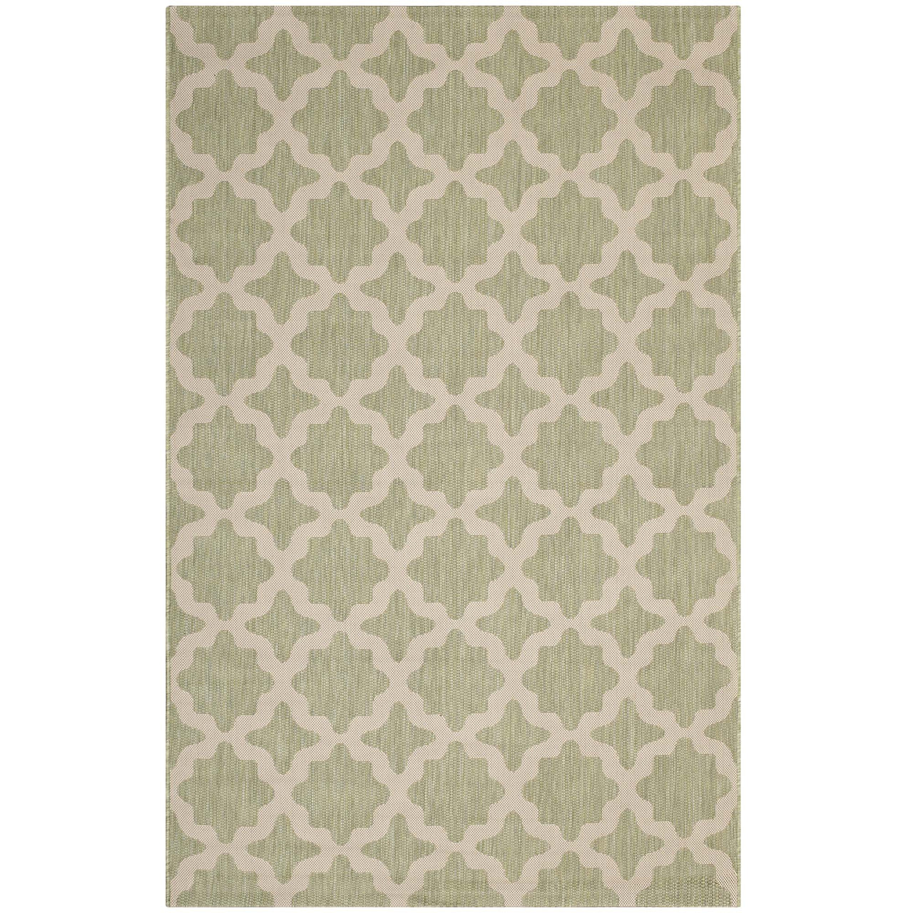 Cyrelle Indoor | Outdoor 4x6 Area Rug, Beige & Light Green