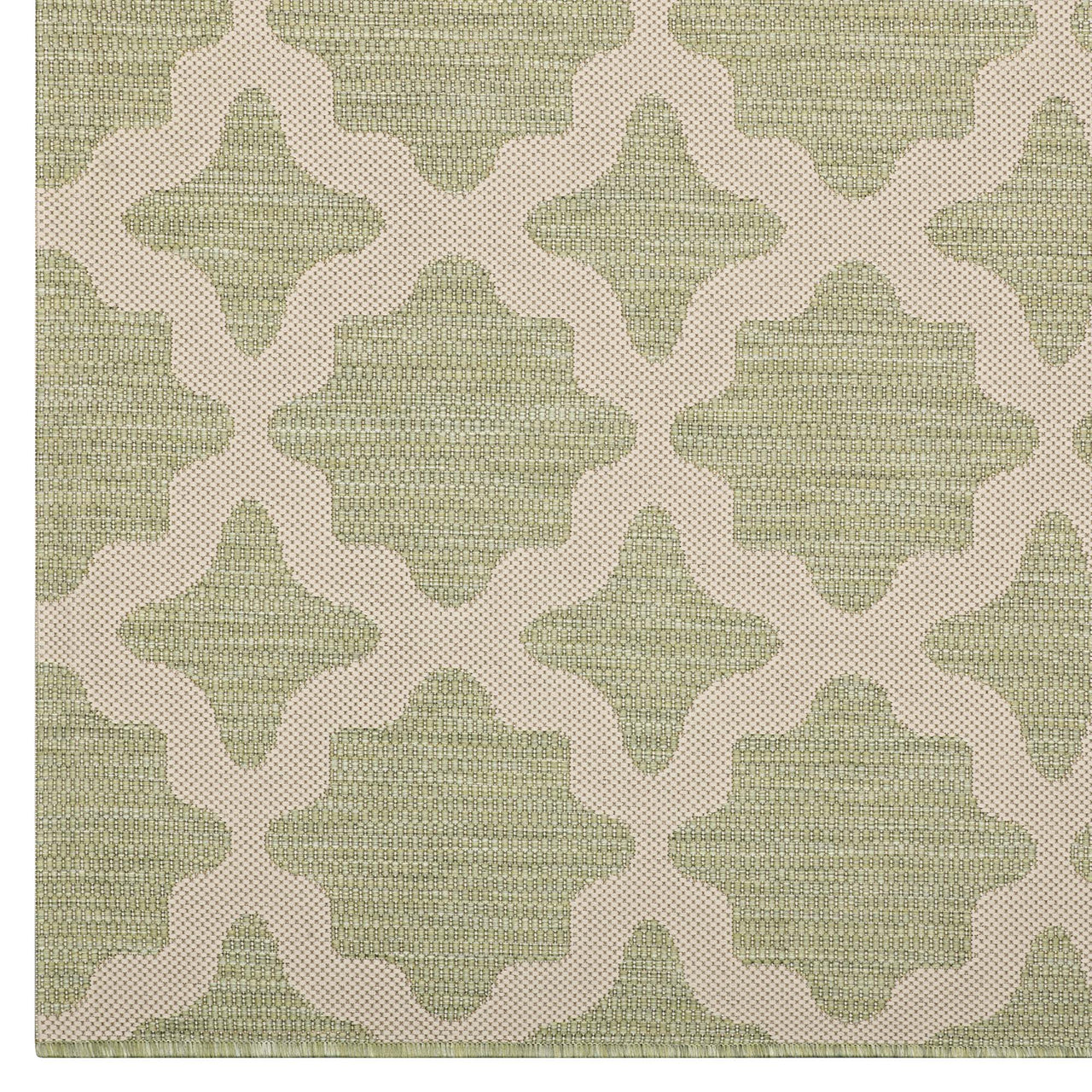 Cyrelle Indoor | Outdoor 4x6 Area Rug, Beige & Light Green