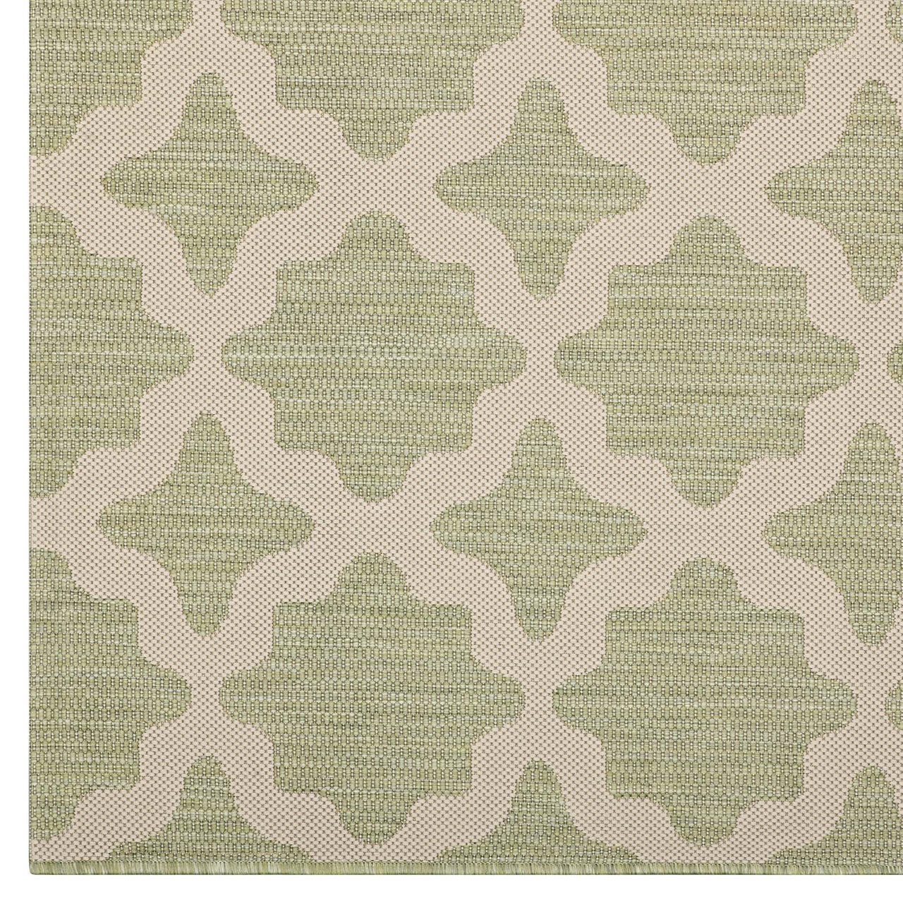 Cyrelle Indoor | Outdoor 8x10 Area Rug, Beige & Light Green