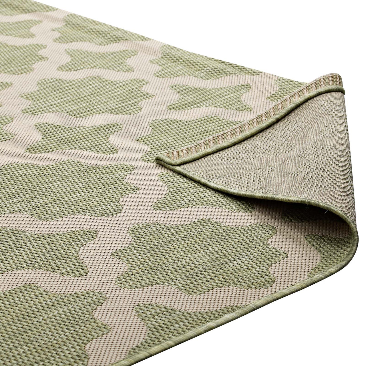 Cyrelle Indoor | Outdoor 8x10 Area Rug, Beige & Light Green