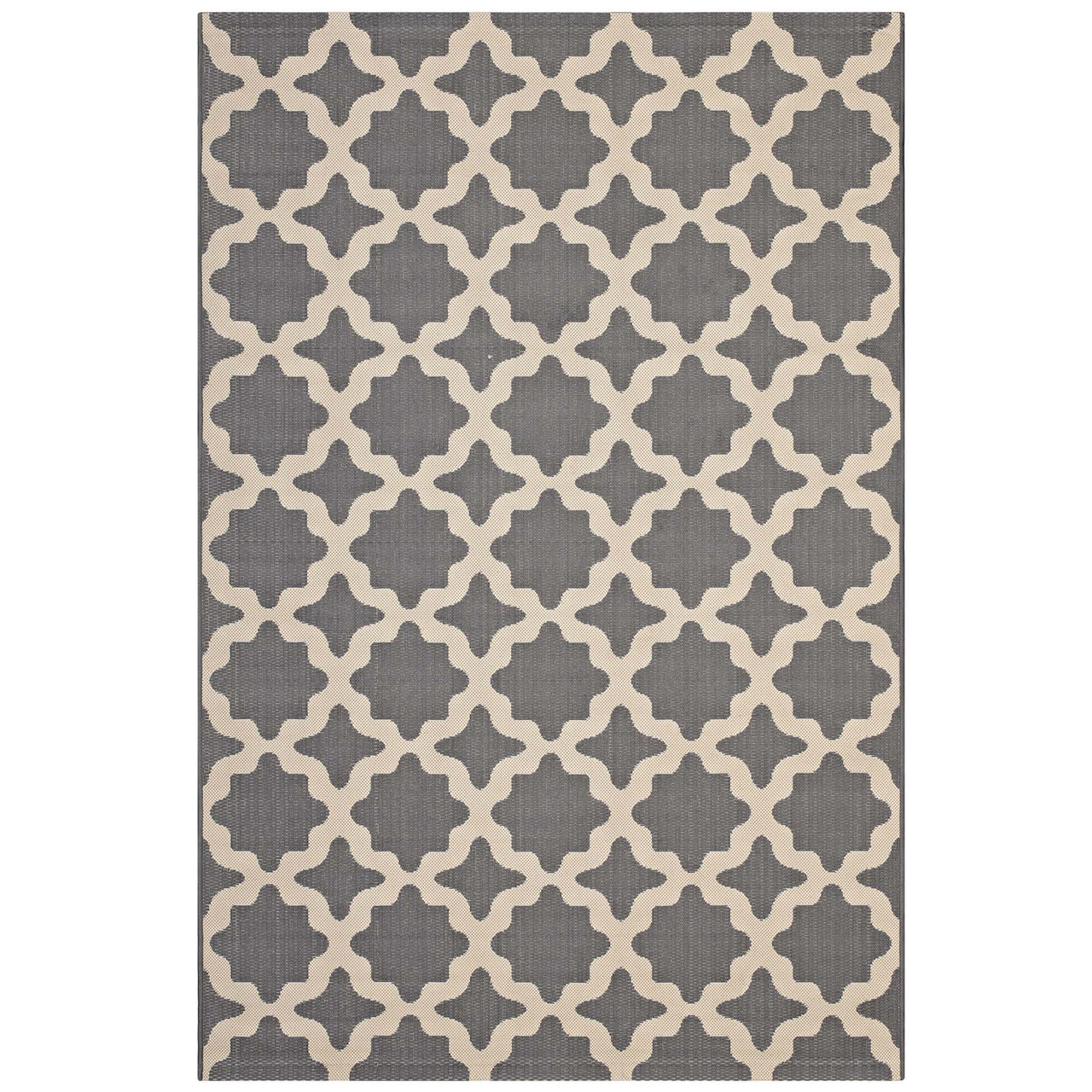 Cyrelle Indoor | Outdoor 4x6 Area Rug, Gray & Beige
