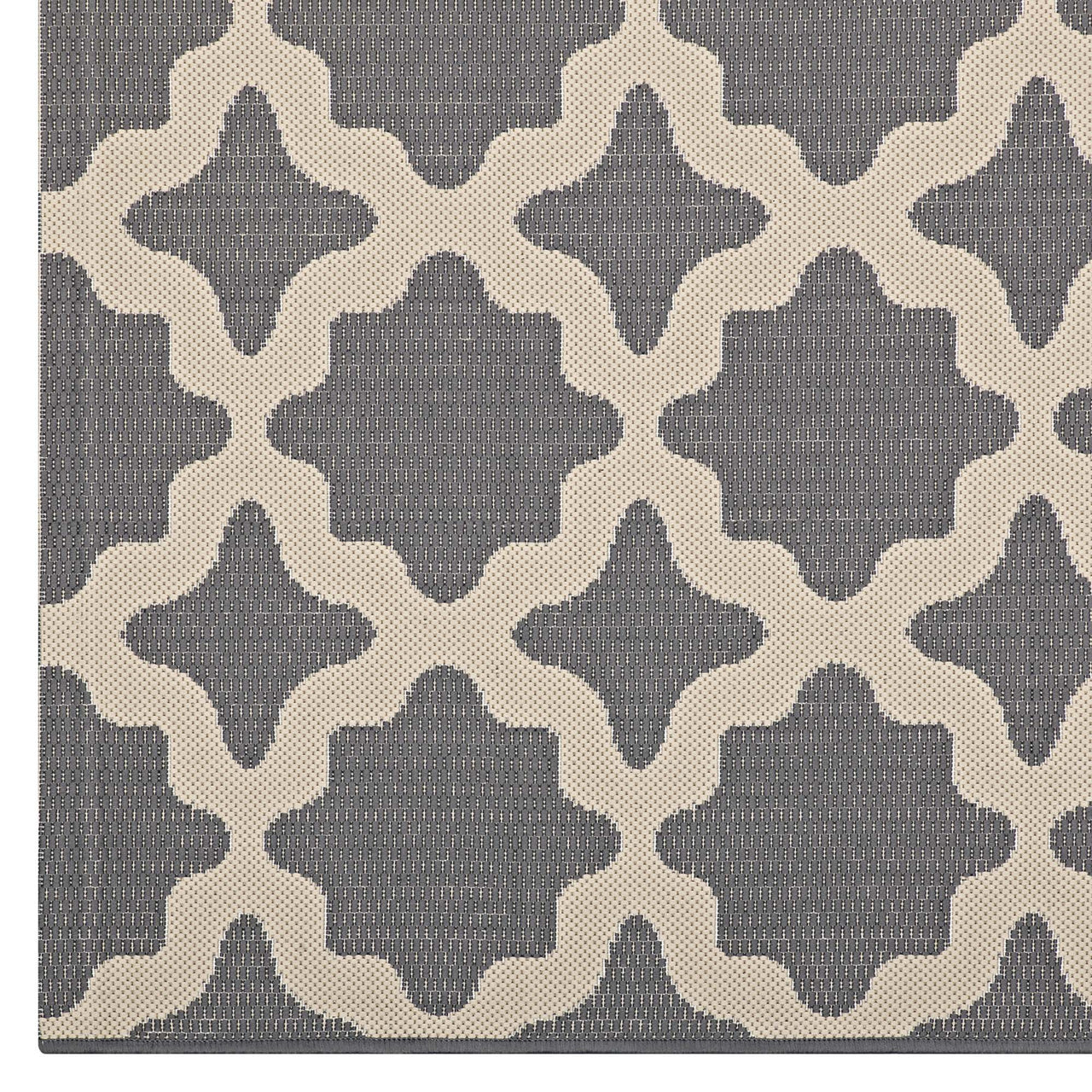Cyrelle Indoor | Outdoor 4x6 Area Rug, Gray & Beige