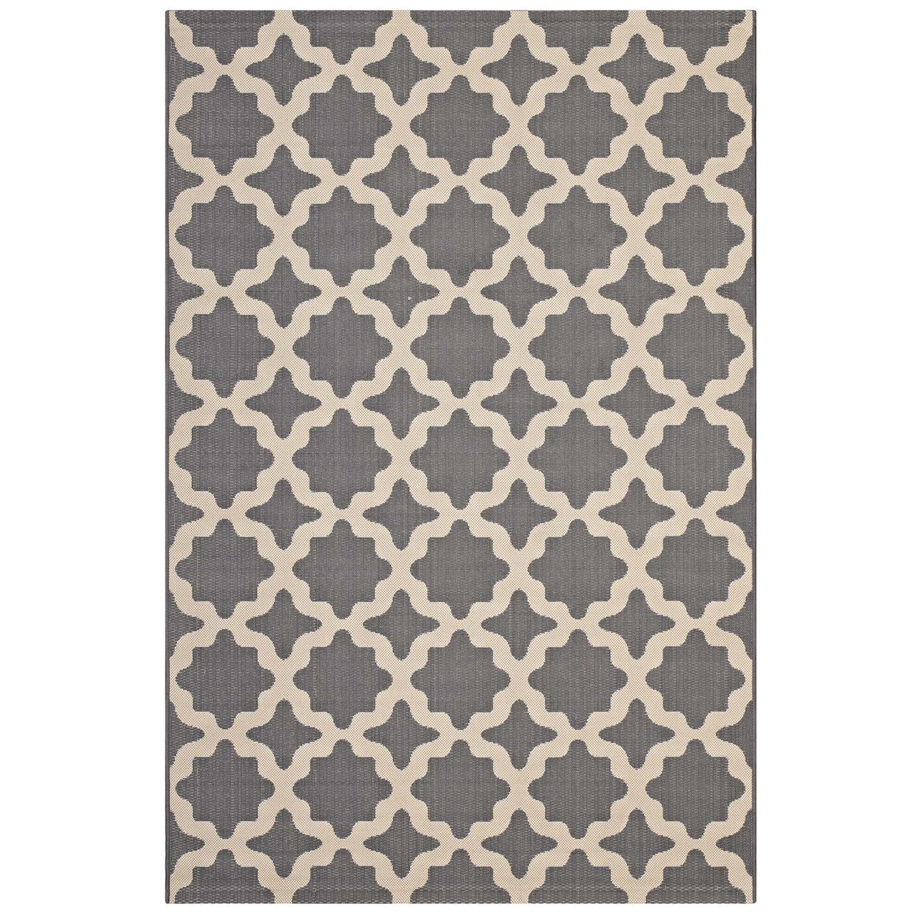 Cyrelle Indoor | Outdoor 5x8 Area Rug, Gray & Beige
