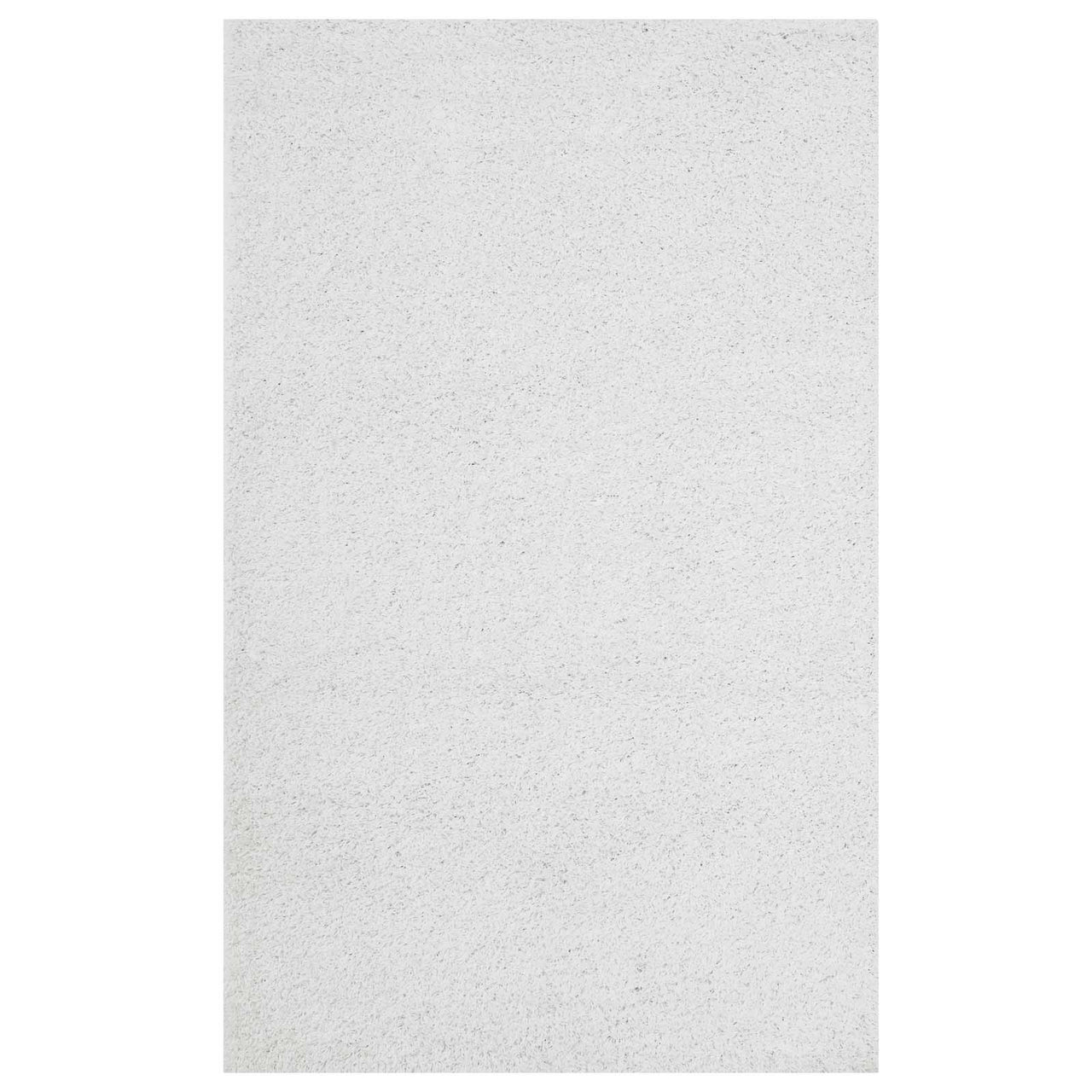 Skara 5x8 Shag Area Rug, Ivory & White