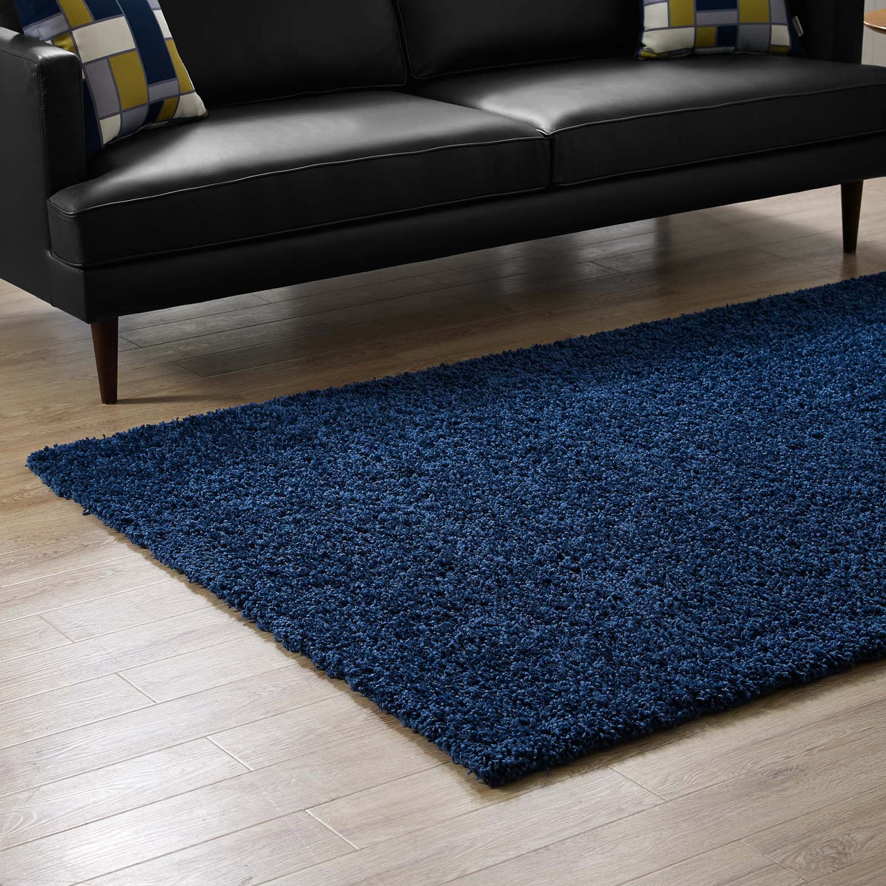 Skara 5x8 Shag Area Rug, Navy