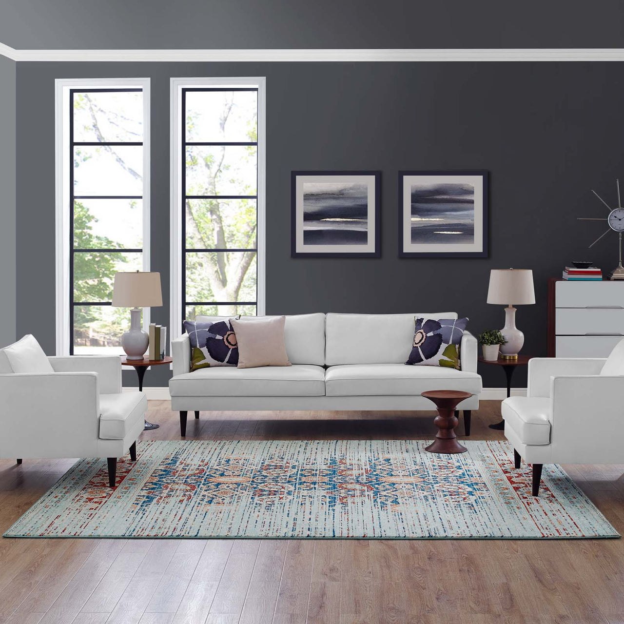 Ancestor Frequency 8x10 Area Rug, Multicolor