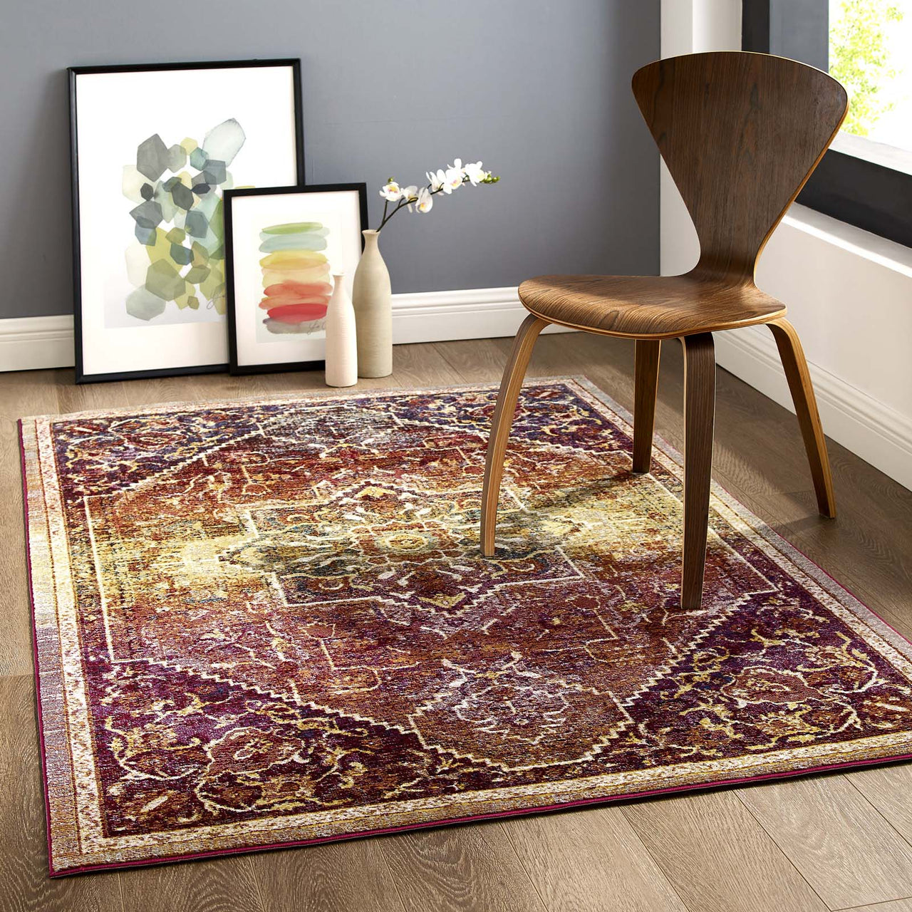 Manifest Peace 4x6 Area Rug, Multicolor