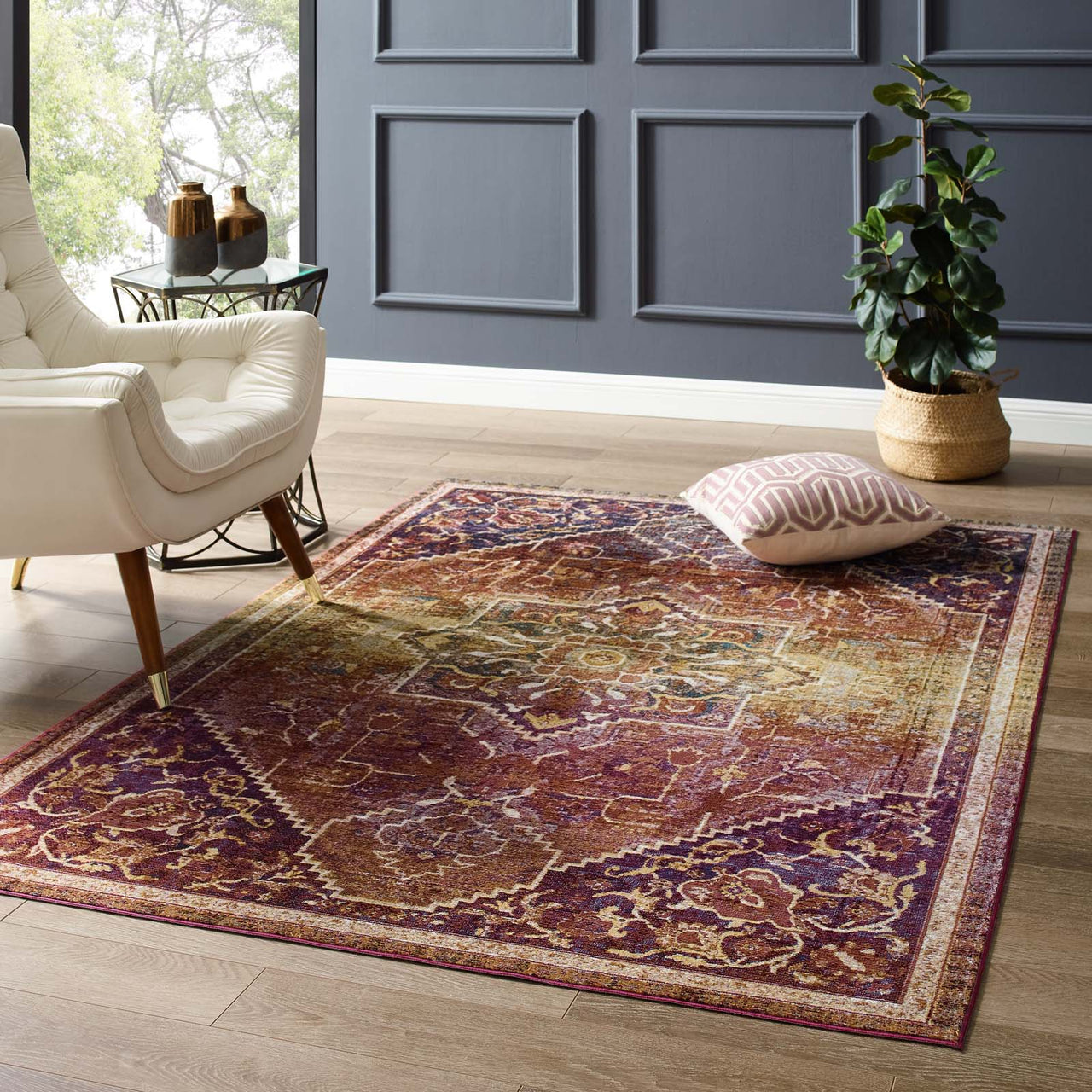 Manifest Peace 4x6 Area Rug, Multicolor